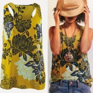 Cabi Bali Floral Silk Blend Tank Top Style 286 Small‎
